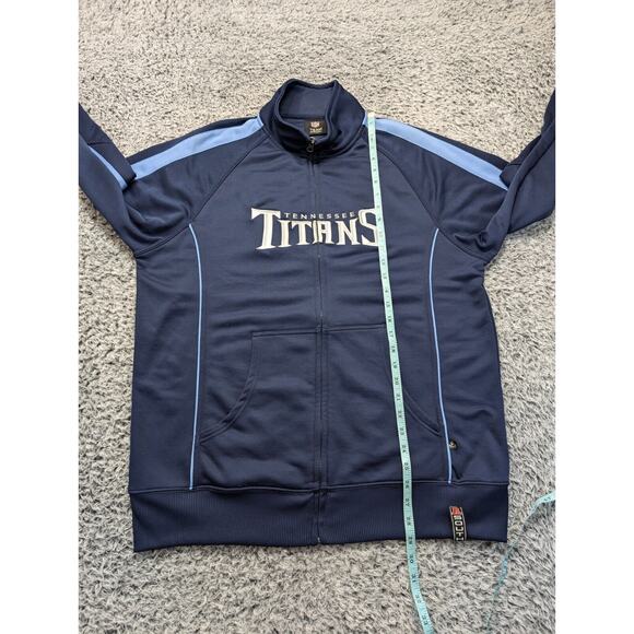 Tennessee Titans Jacket Men Large Blue NFL Team Apparel Zip Embroidered Casual - Picture 4 of 6